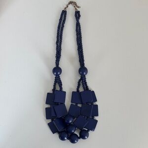 Bohemian Blue Beaded Necklace